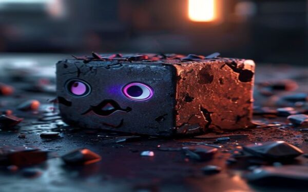 Dbrand Companion Cube up close: Destroyed by GlaDOS