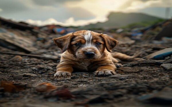 Puppy rescued from venezuela rubble